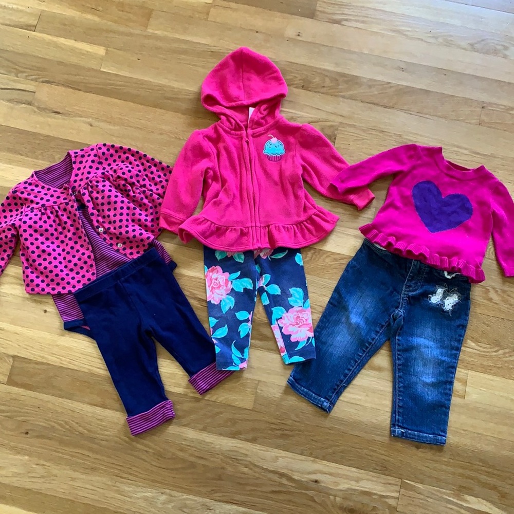 Baby Girl 6-9m Long Sleeve Lot